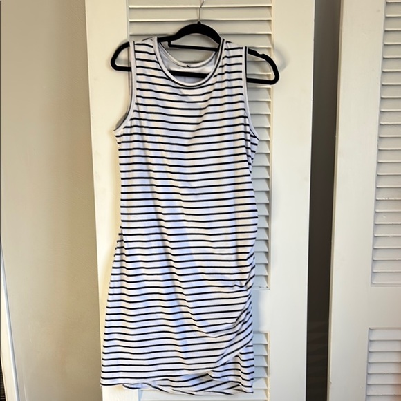 BTFBM Striped Sleeveless Dress with Rauching size XL - Picture 5 of 11